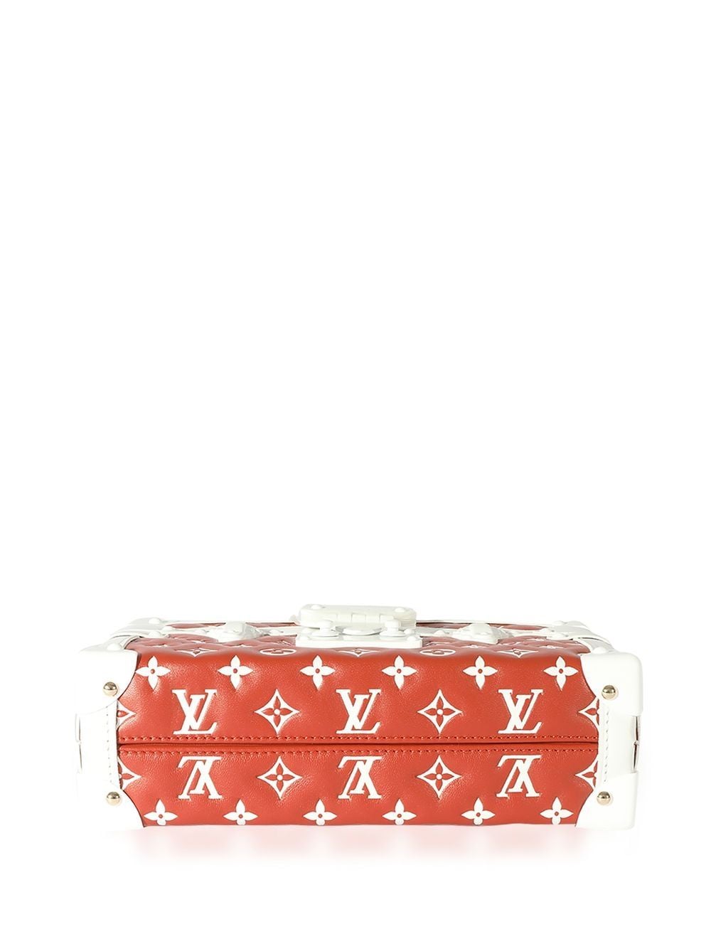 Pre-owned Louis Vuitton  Petite Trunk Bag In Red