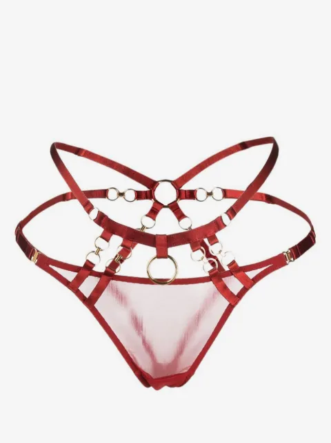 Bordelle Kleio backless satin briefs