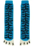 Doublet graphic toe-slip socks - Blue