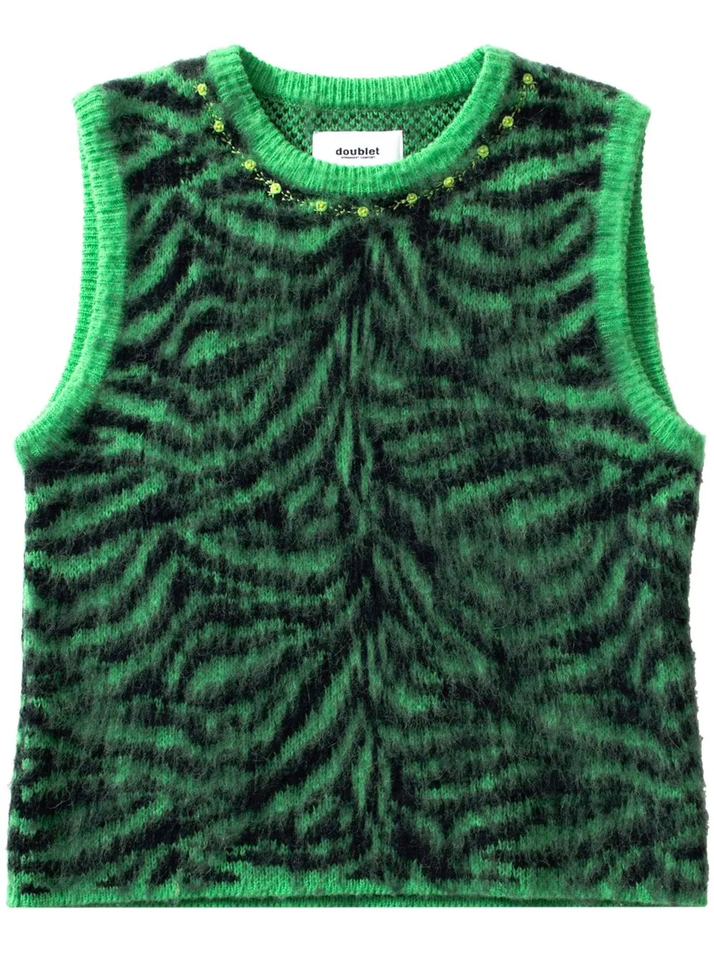 

Doublet graphic-intarsia knit jumper - Green