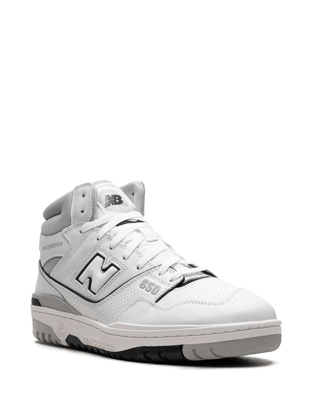 Shop New Balance 650 "white/grey" Sneakers