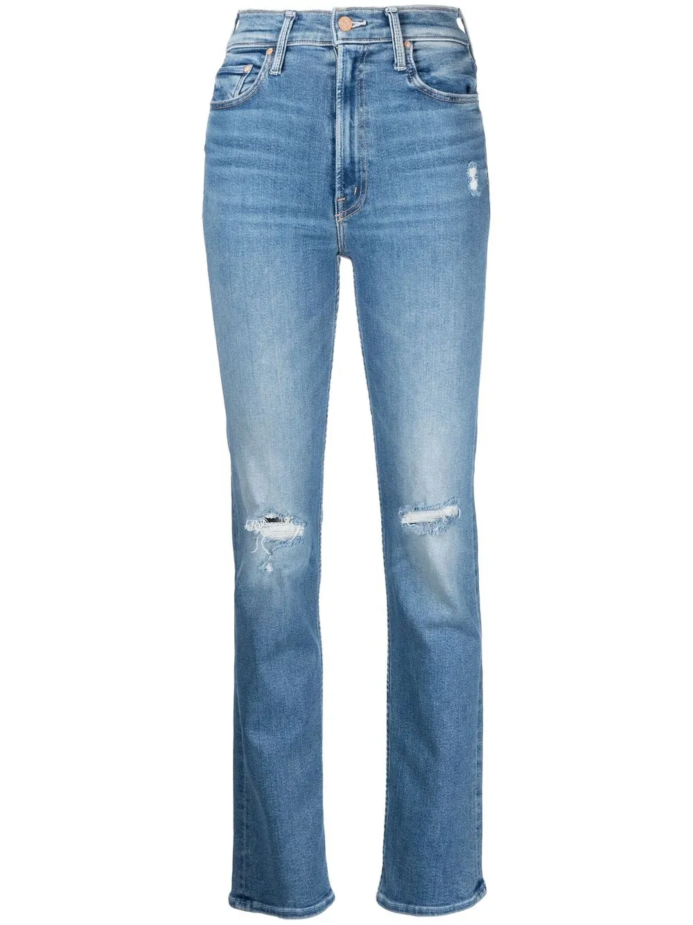 

MOTHER Rider Skimp high-rise straight-leg jeans - Blue