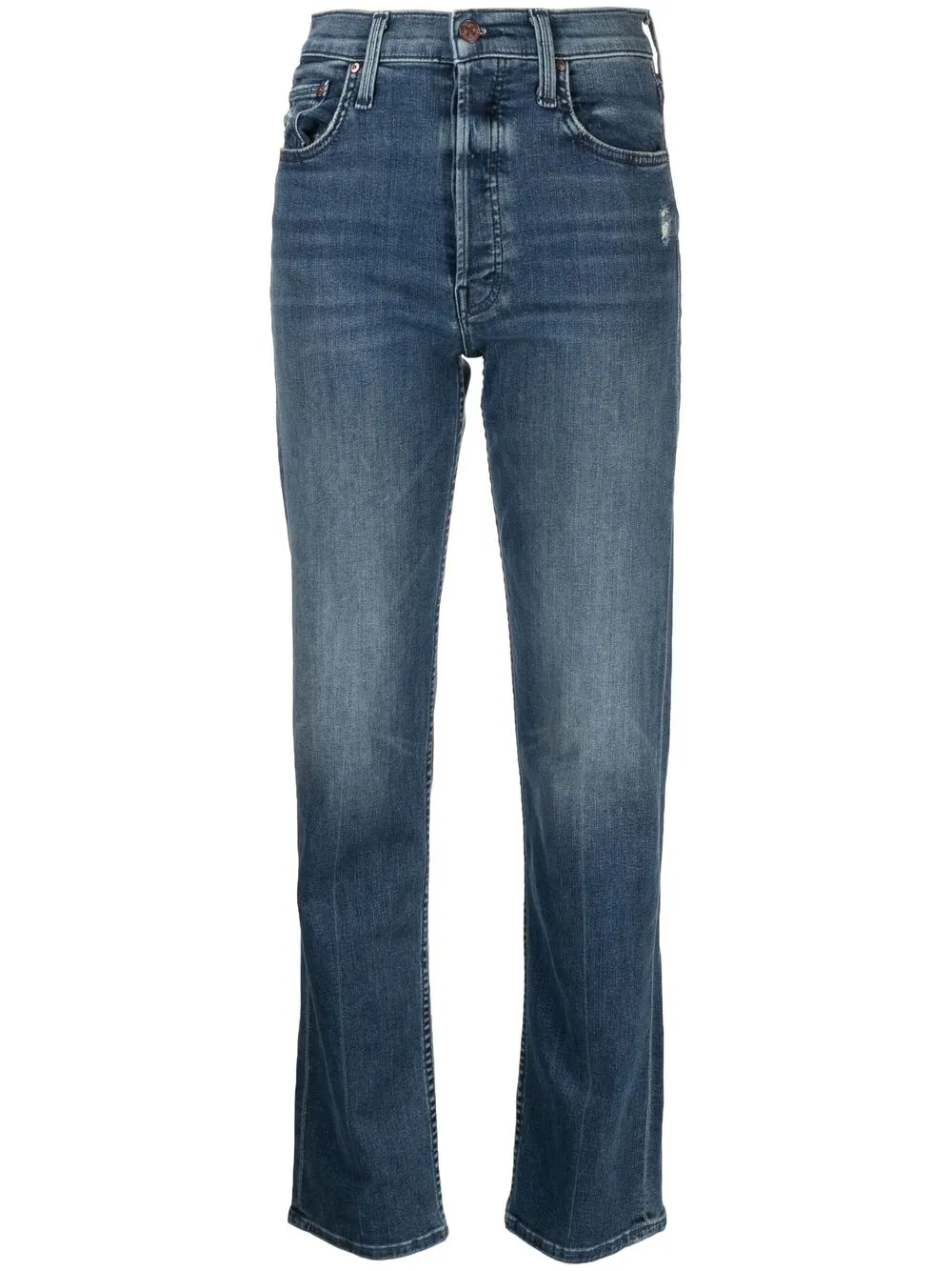 

MOTHER Tomcat Hover high-rise straight-leg jeans - Blue