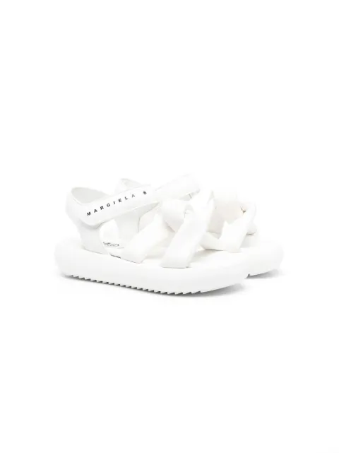 MM6 Maison Margiela Kids crossover-strap detail sandals