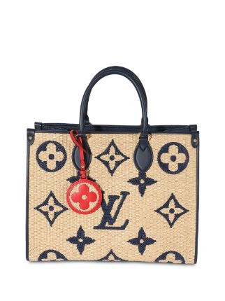 LOUIS VUITTON Pre-owned Onthego Tote Bag - Blue/beige