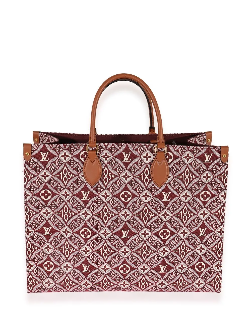 Louis Vuitton Pre Owned 1854 pre owned Onthego Jacquard Bag Farfetch