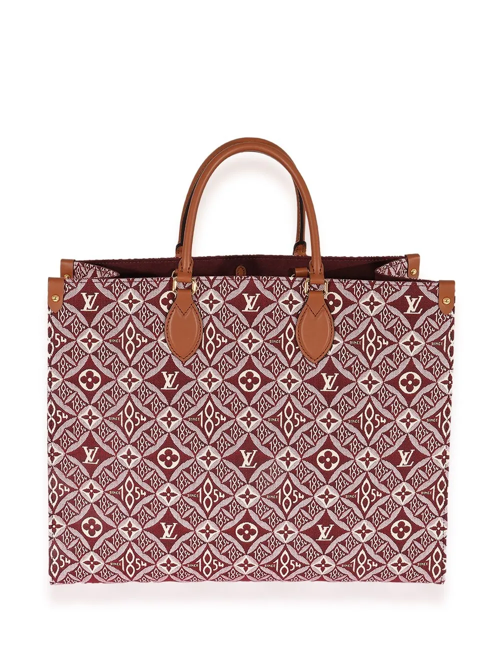 Louis Vuitton 1854 pre-owned Onthego tas met jacquard - Rood