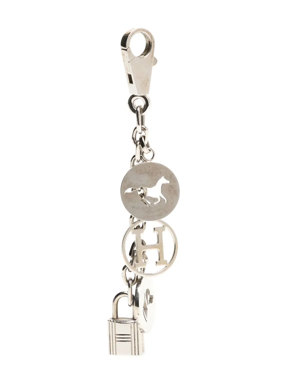 

Hermès 1990-2000s amulet charm key holder - Silver