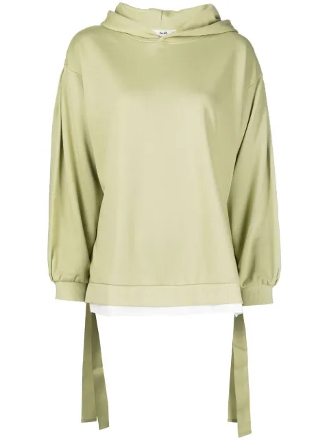 b+ab hoodie con cierre de lazo lateral