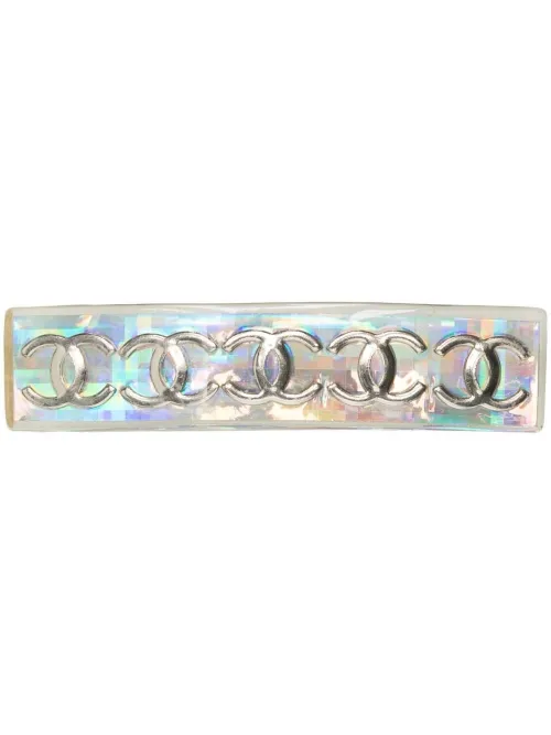 Barrette à logo CC (1997) - CHANEL Pre-Owned - Modalova
