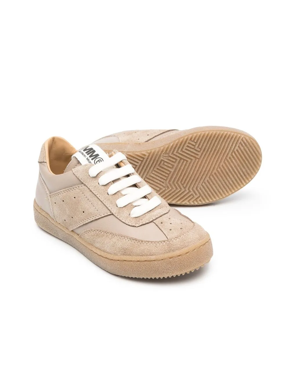 Image 2 of MM6 Maison Margiela Kids low-top suede sneakers