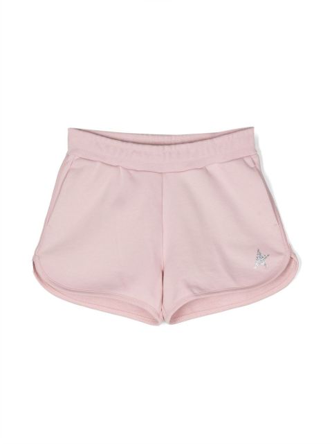 Golden Goose Kids shorts con motivo de estrellas y glitter