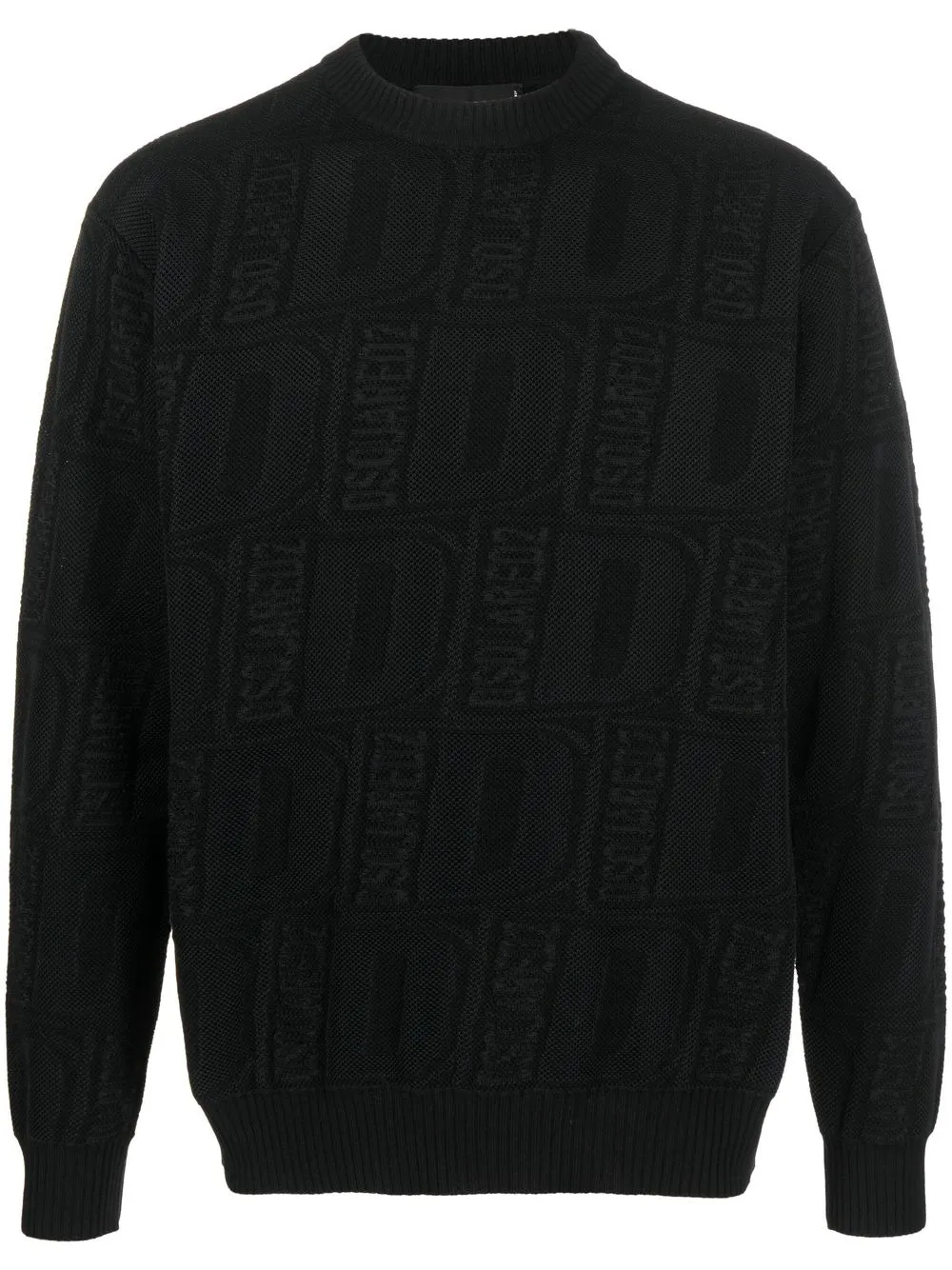 

Dsquared2 intarsia-logo crew-neck jumper - Black