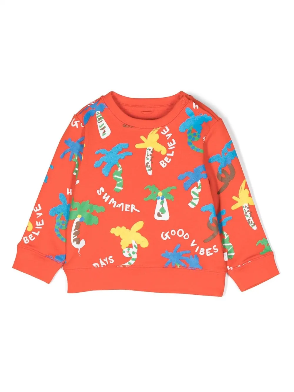 

Stella McCartney Kids graphic-print crew neck jumper - Red