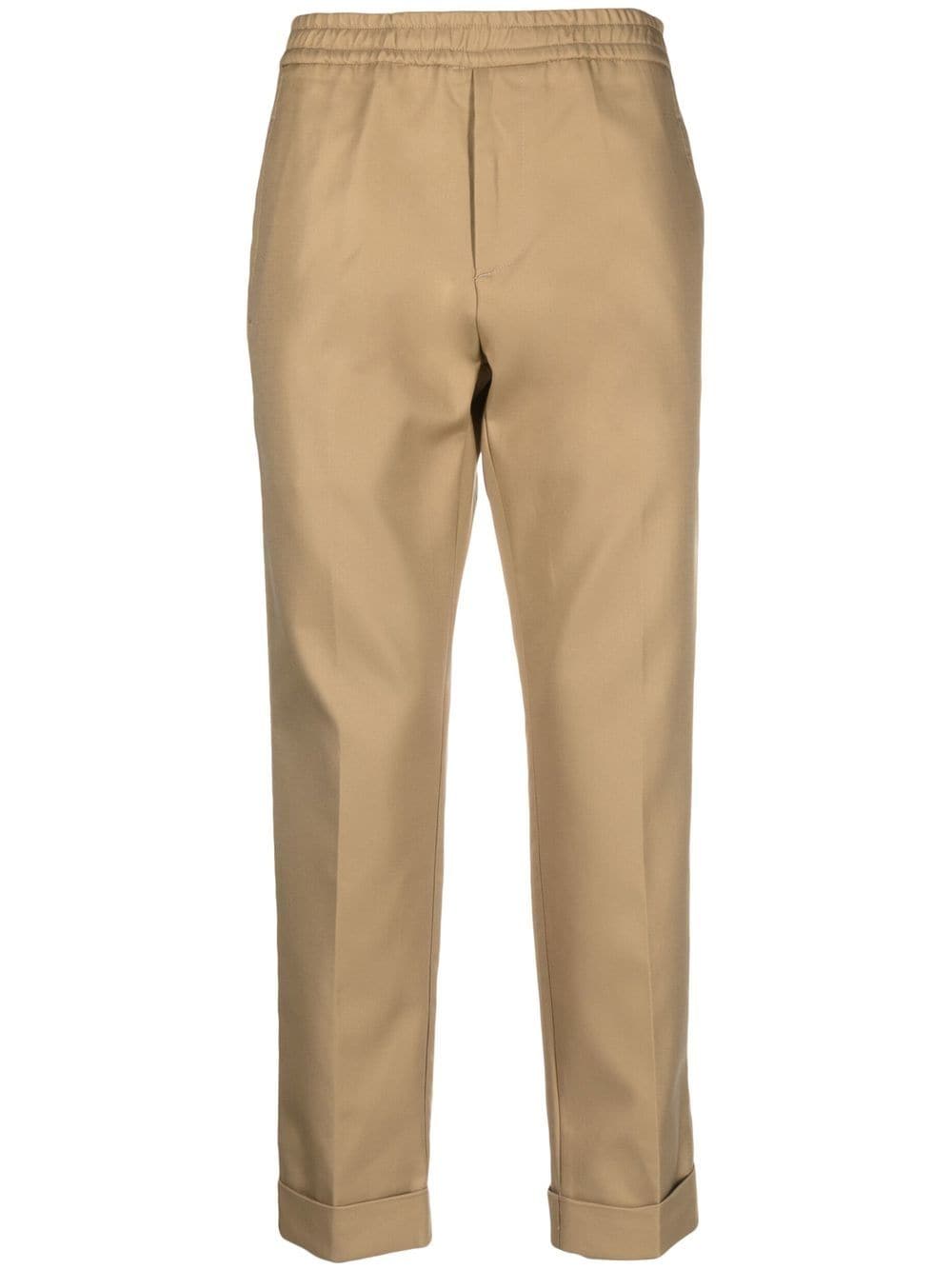 Costumein Turn-up Straight-leg Trousers In Neutrals