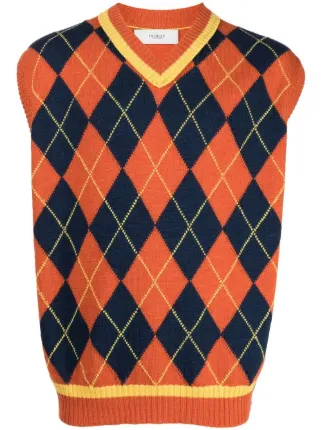 Pringle of Scotland Blue and Orange deals Cardigan