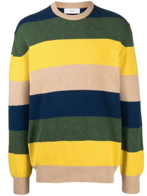 Pringle of Scotland striped round neck jumper