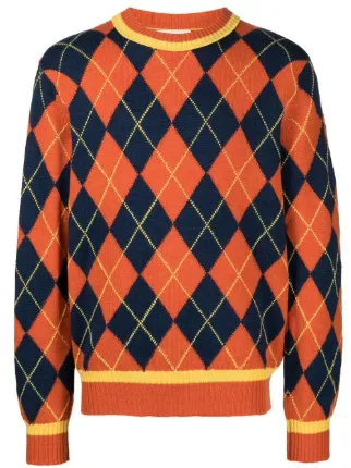 Pringle Of Scotland Argyle Knit Jumper Farfetch