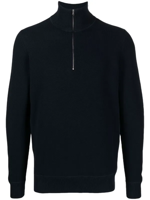Pringle Of Scotland half zip Cotton Jumper Farfetch