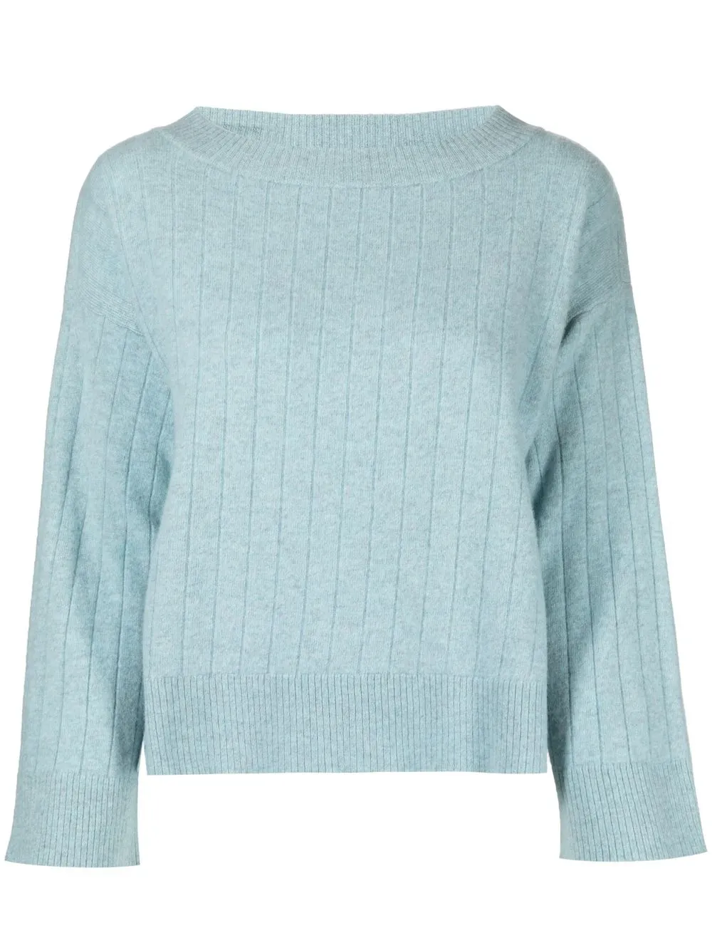 

Pringle of Scotland ribbed wide-neck jumper - Blue