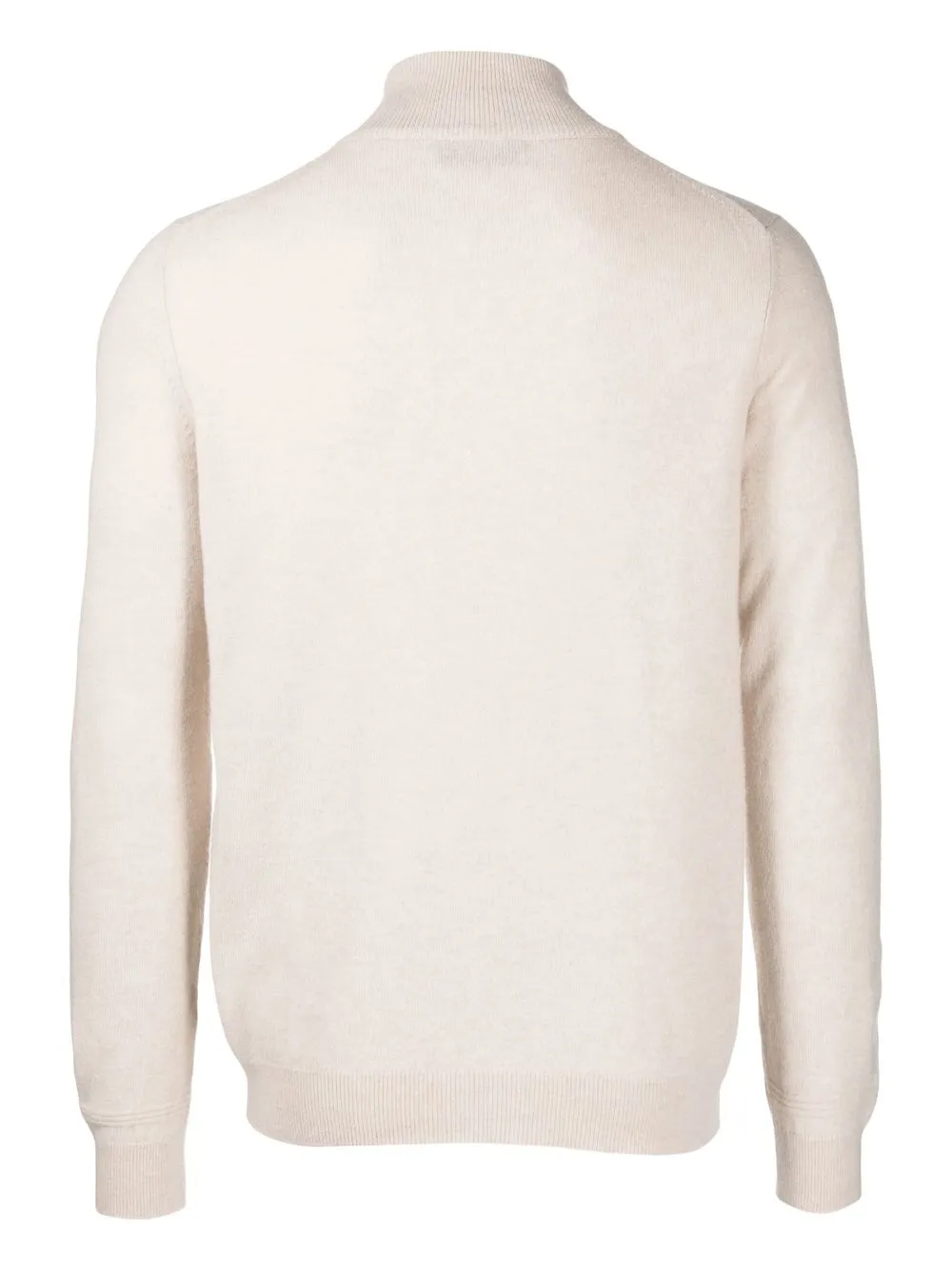 Shop Pringle Of Scotland Short-zip Cashmere Jumper In 中性色