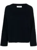 Pringle of Scotland wide-neck ribbed-knit jumper - Blue