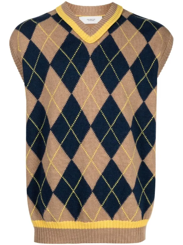 Pringle argyle hotsell jumper