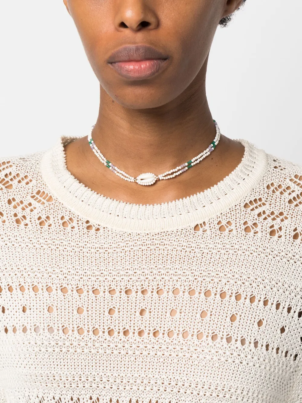 ISABEL MARANT Halsketting met kralen - Wit