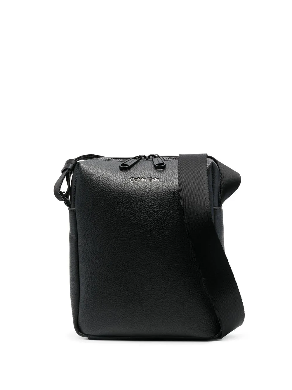 Calvin Klein mochila tipo mensajero con logo estampado - Negro