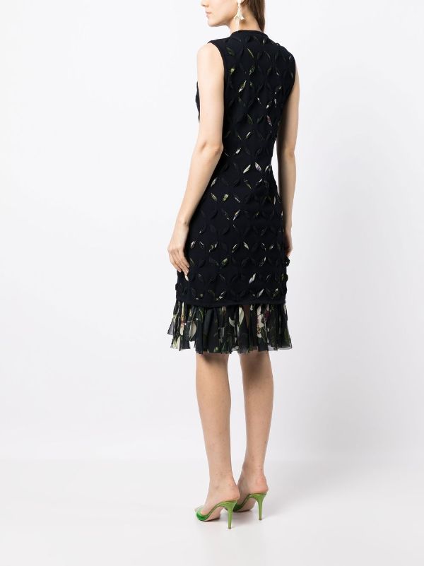 Oscar de la hotsell renta knit dress