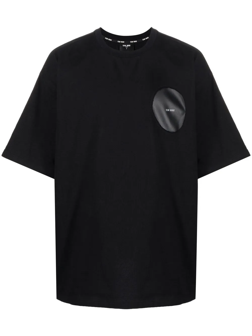 

TEAM WANG design oversized cotton T-shirt - Black