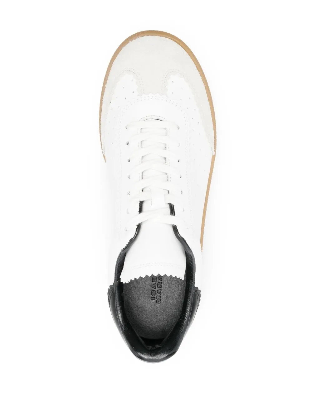 Shop Isabel Marant Low-top Lace-up Sneakers In White