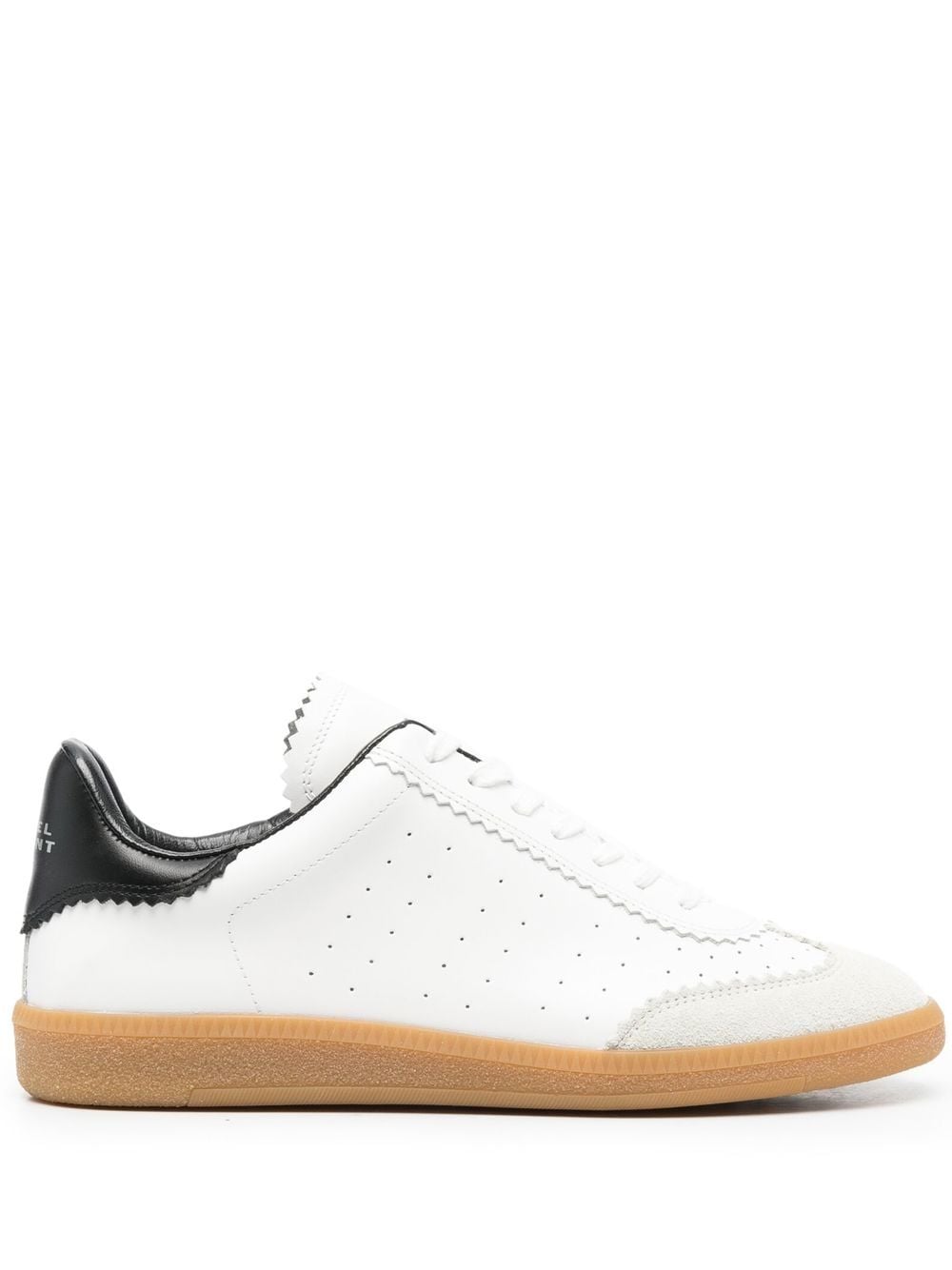 Shop Isabel Marant Low-top Lace-up Sneakers In White