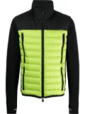 Moncler Grenoble logo-patch funnel neck jacket - Black