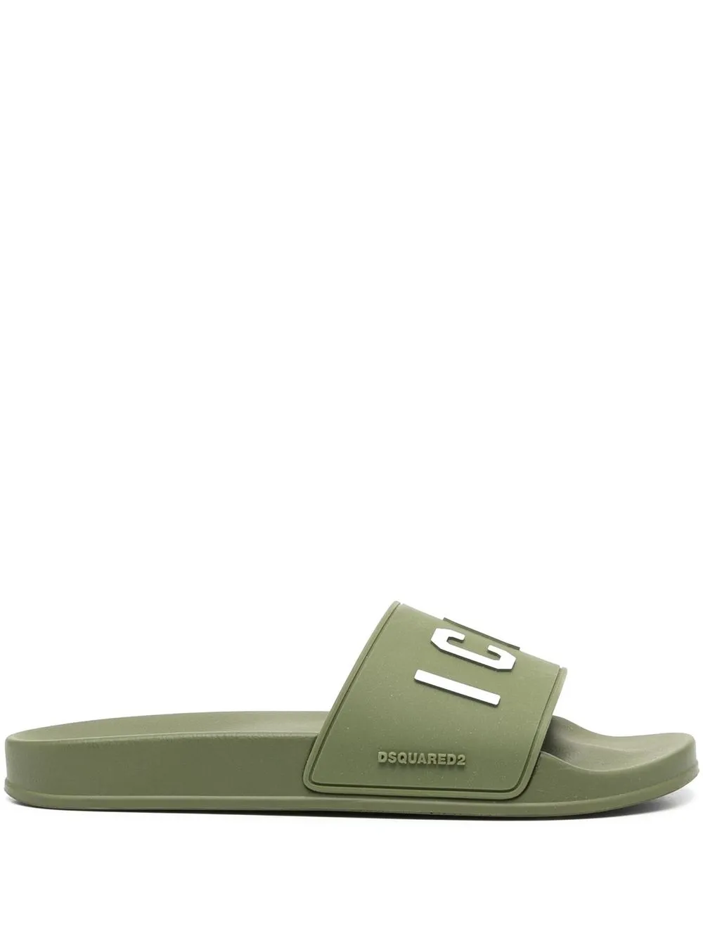 

Dsquared2 Icon-print open-toe slides - Green