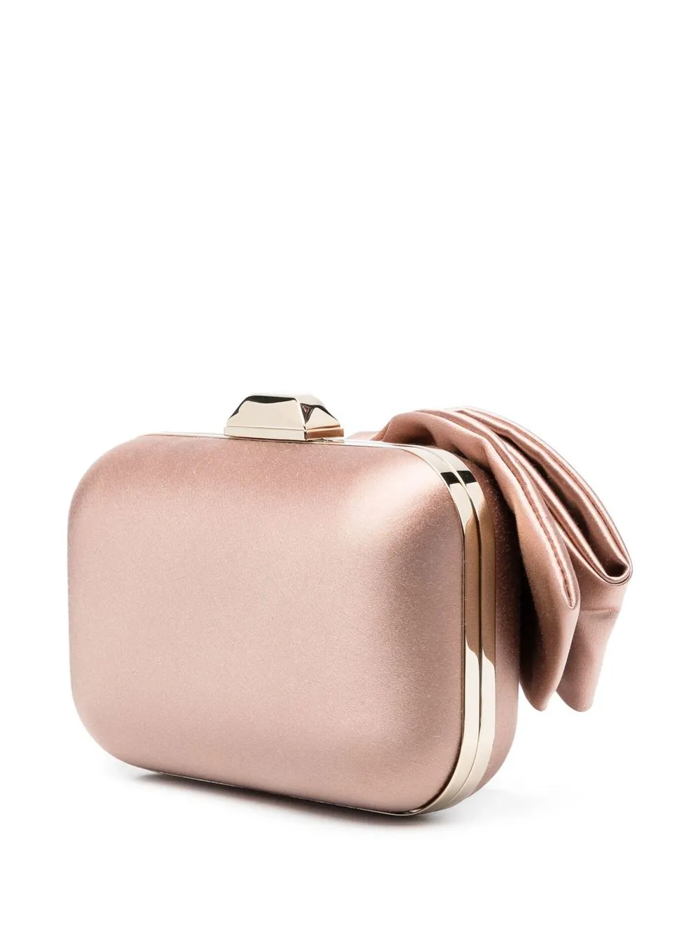 Jimmy Choo Cloud Bow Satin Clutch Bag In Pink ModeSens