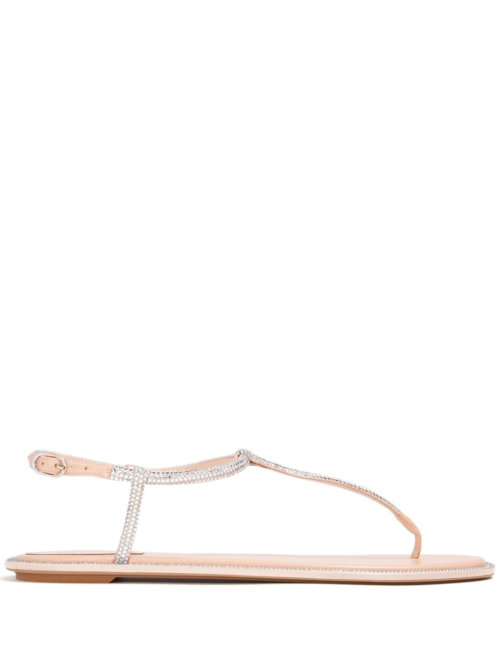 René Caovilla Diana crystal-embellished flat sandals