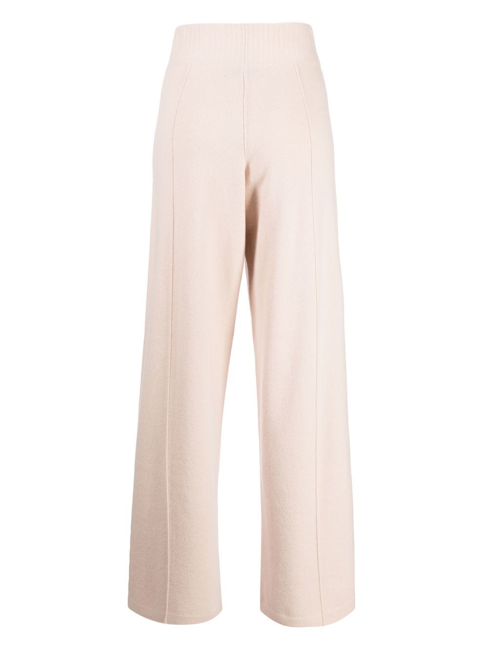 pringle of scotland high-waisted knitted trousers - white