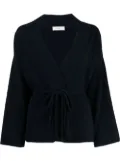 Pringle of Scotland V-neck tie-waist cardigan - Blue