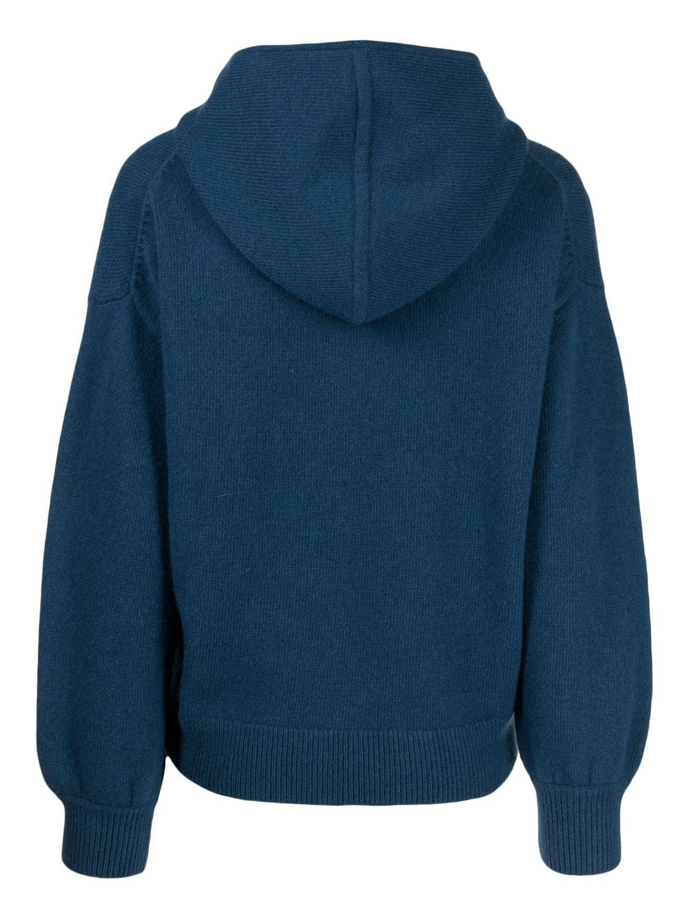 Shop Pringle Of Scotland Wool-cashmere Hooded Jumper In 蓝色