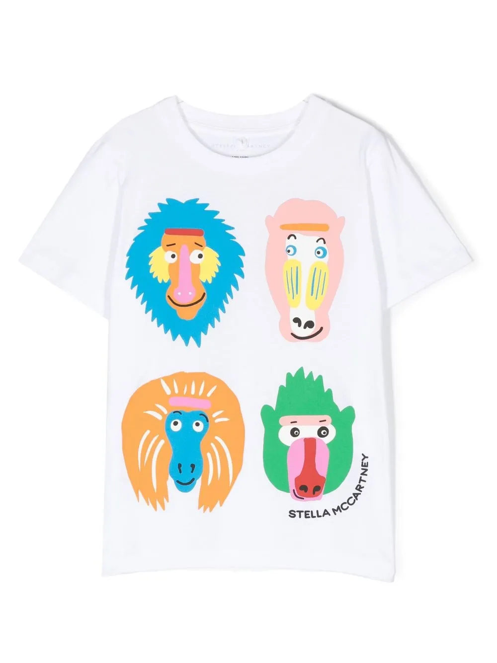 

Stella McCartney Kids playera con animal print - Blanco