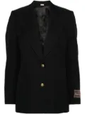 Gucci single-breasted twill blazer - Black