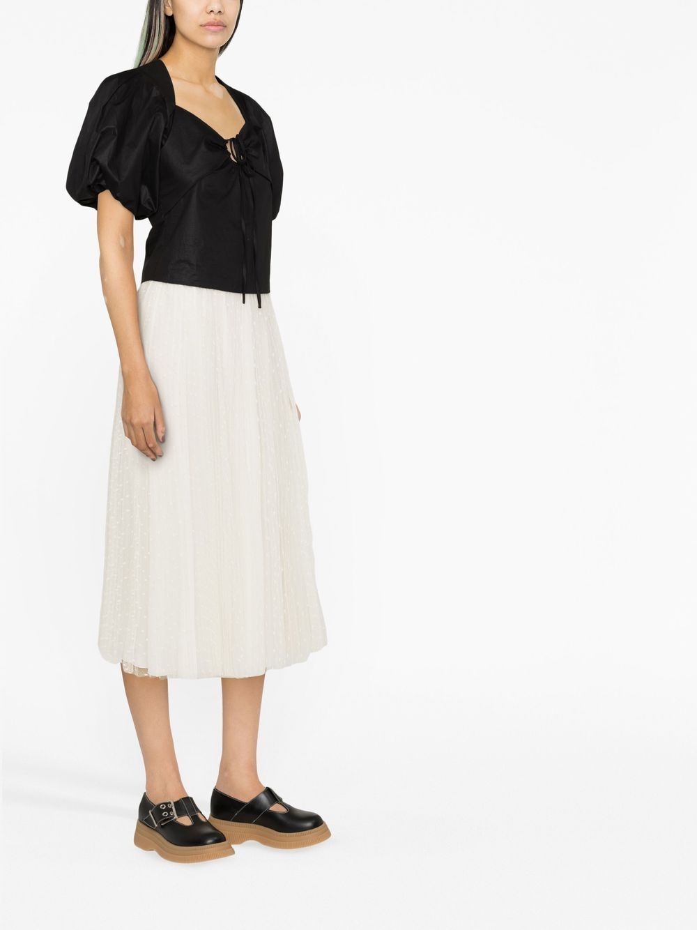 RED Valentino Saia Midi Point d'esprit Com Tule - Farfetch