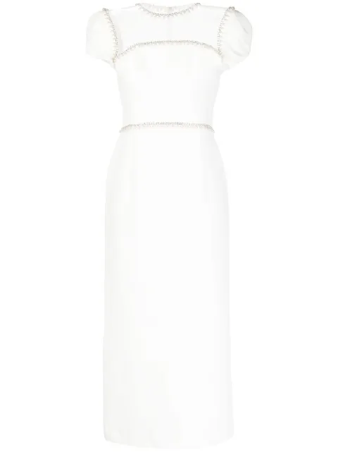 Jenny Packham Just Jenny pearl-embellished midi dress