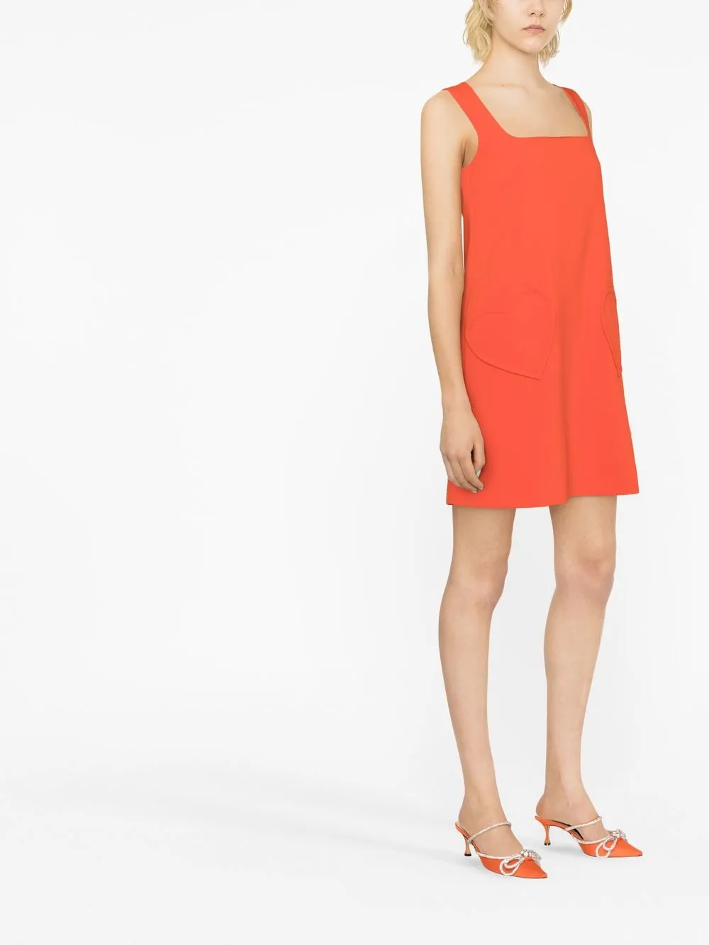 Red Valentino Square Neck Minidress Farfetch