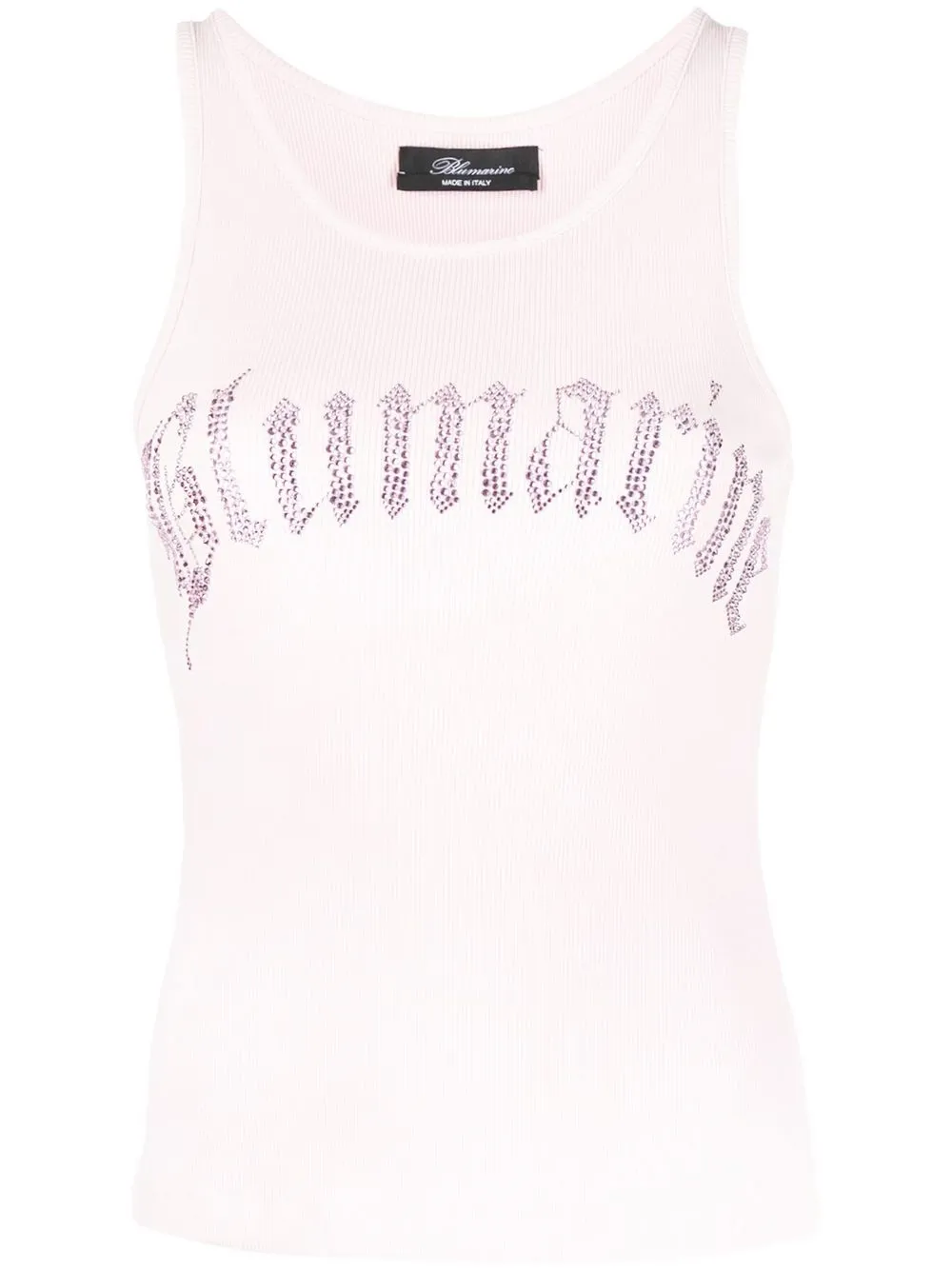 Blumarine gem-logo crew-neck Tank Top - Farfetch