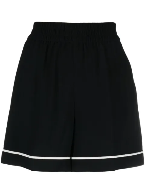RED Valentino elasticated-waist thigh-leg shorts 