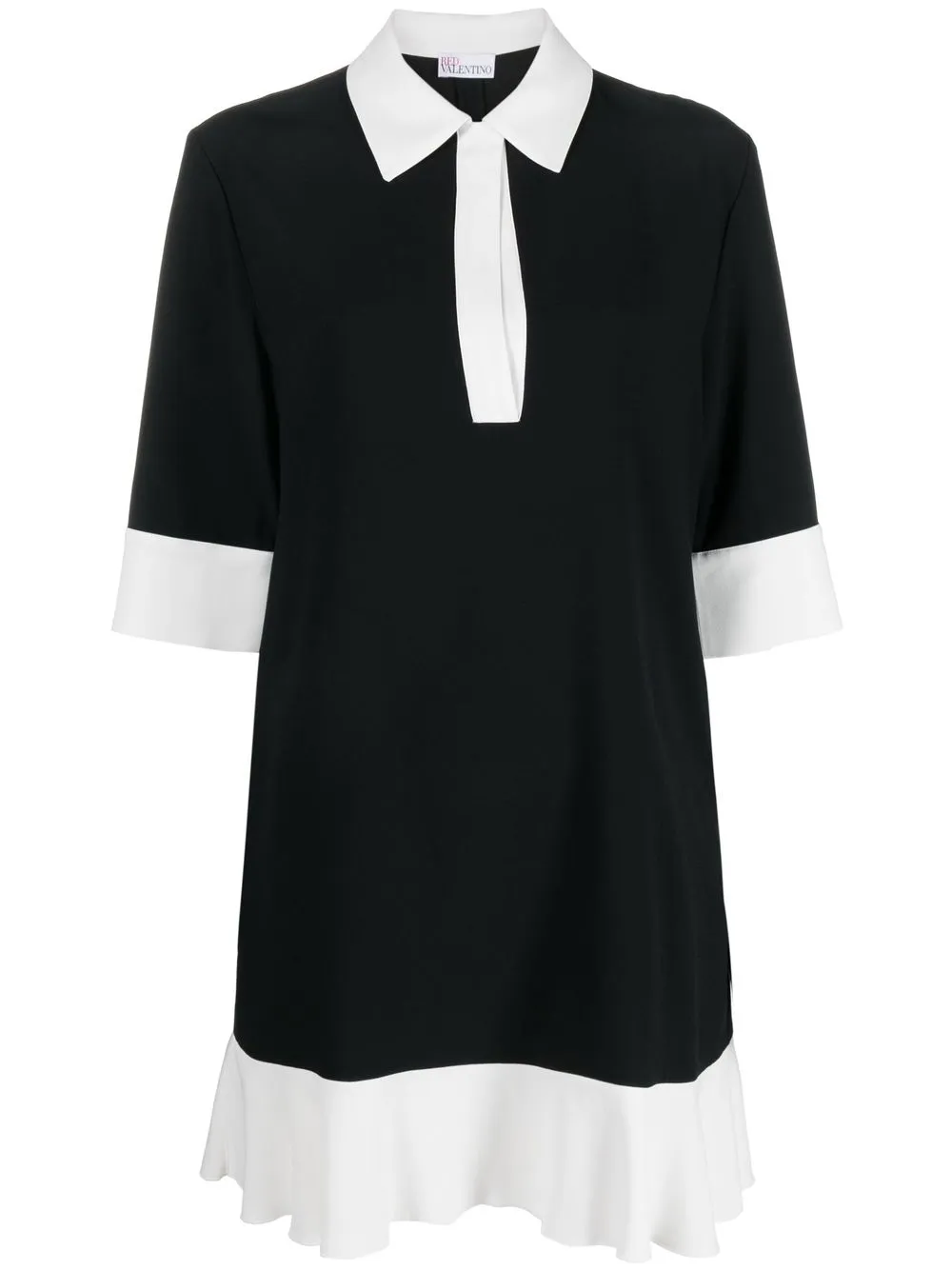 

RED Valentino two-tone shirtdress - Black