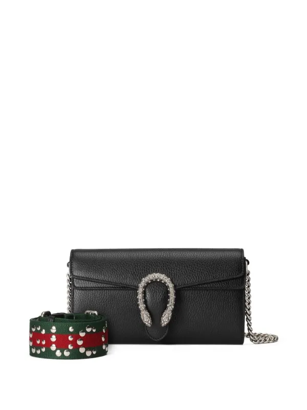 Gucci Black Leather Mini Dionysus Shoulder Bag Gucci