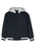Tommy Hilfiger Junior chest logo-detail hooded jacket - Blue